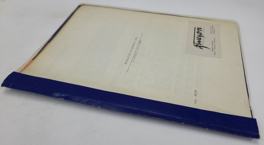 REVOLUTION ON REDPOLE LANE / Robert S. Fiveson, UNPRODUCED SYNOPSIS Script