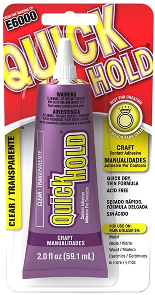 E6000 Quick Hold Adhesive-2oz - 3 Pack