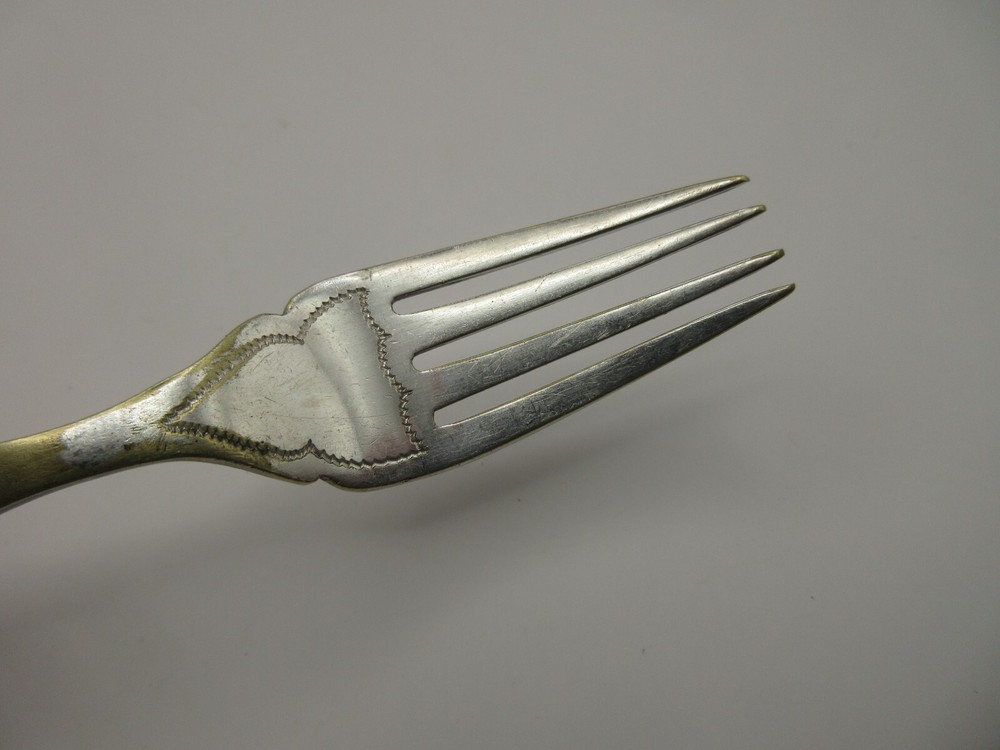 VTG EPNS Silver Finish Fork w/ Bakelite Buttercup Handle Unmarked Replacement