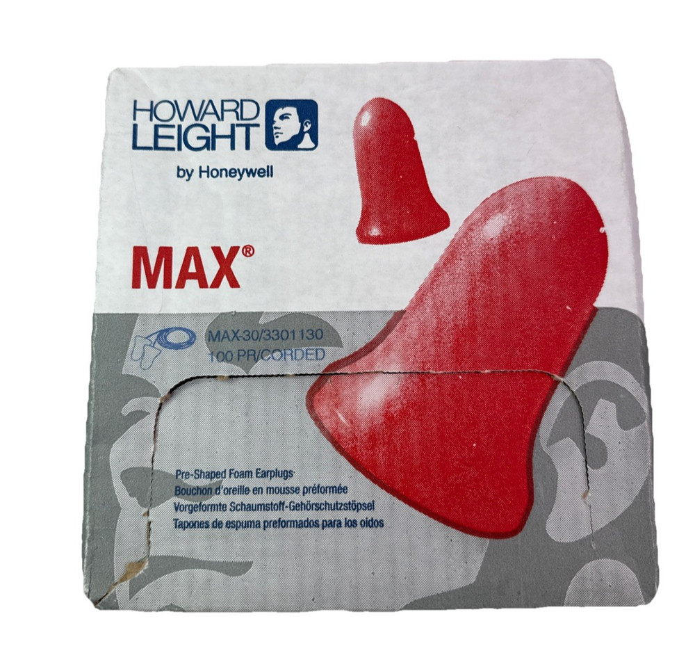 Howard Leight MAX-1 Uncorded Earplugs (100 Pair)