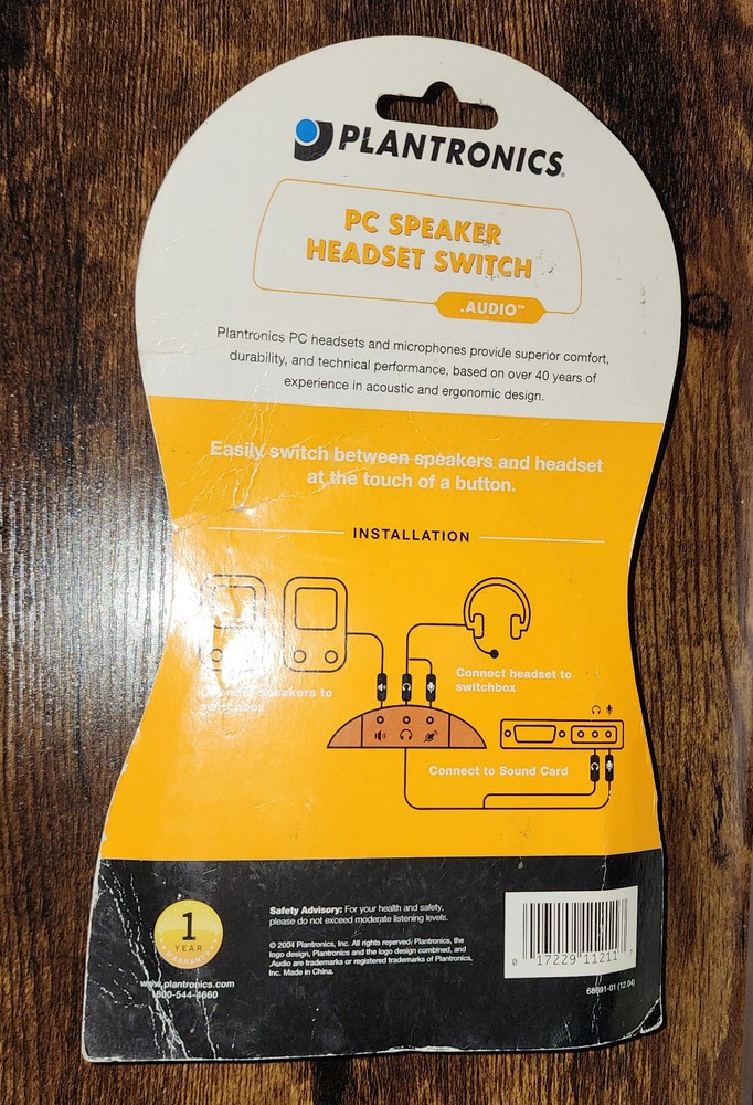Plantronics PC Speaker Headset Switch - 68691-01