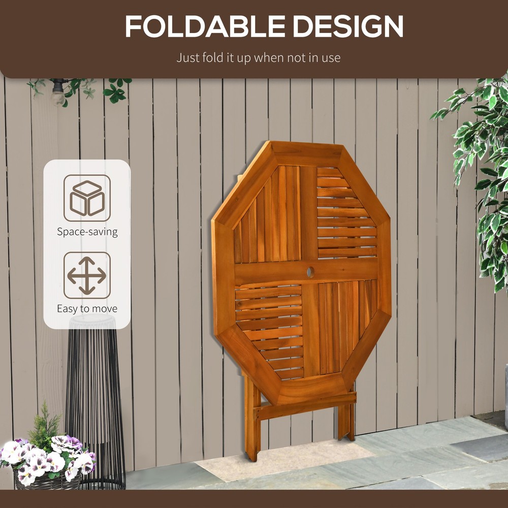 39" Acacia Outdoor Dining Table