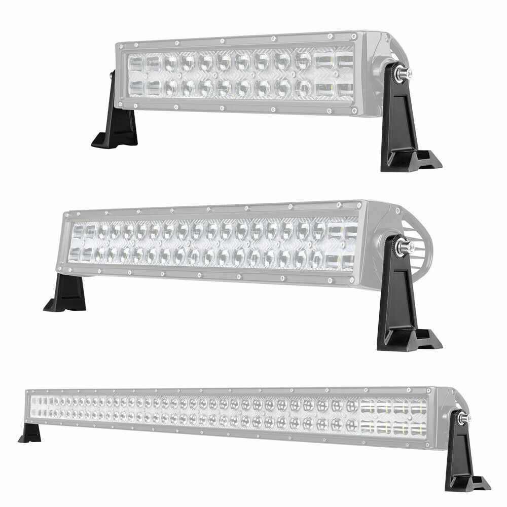 Side Mounting Bracket LED Light Bar Kit Universal Rubber Pad Brackets 2Pcs