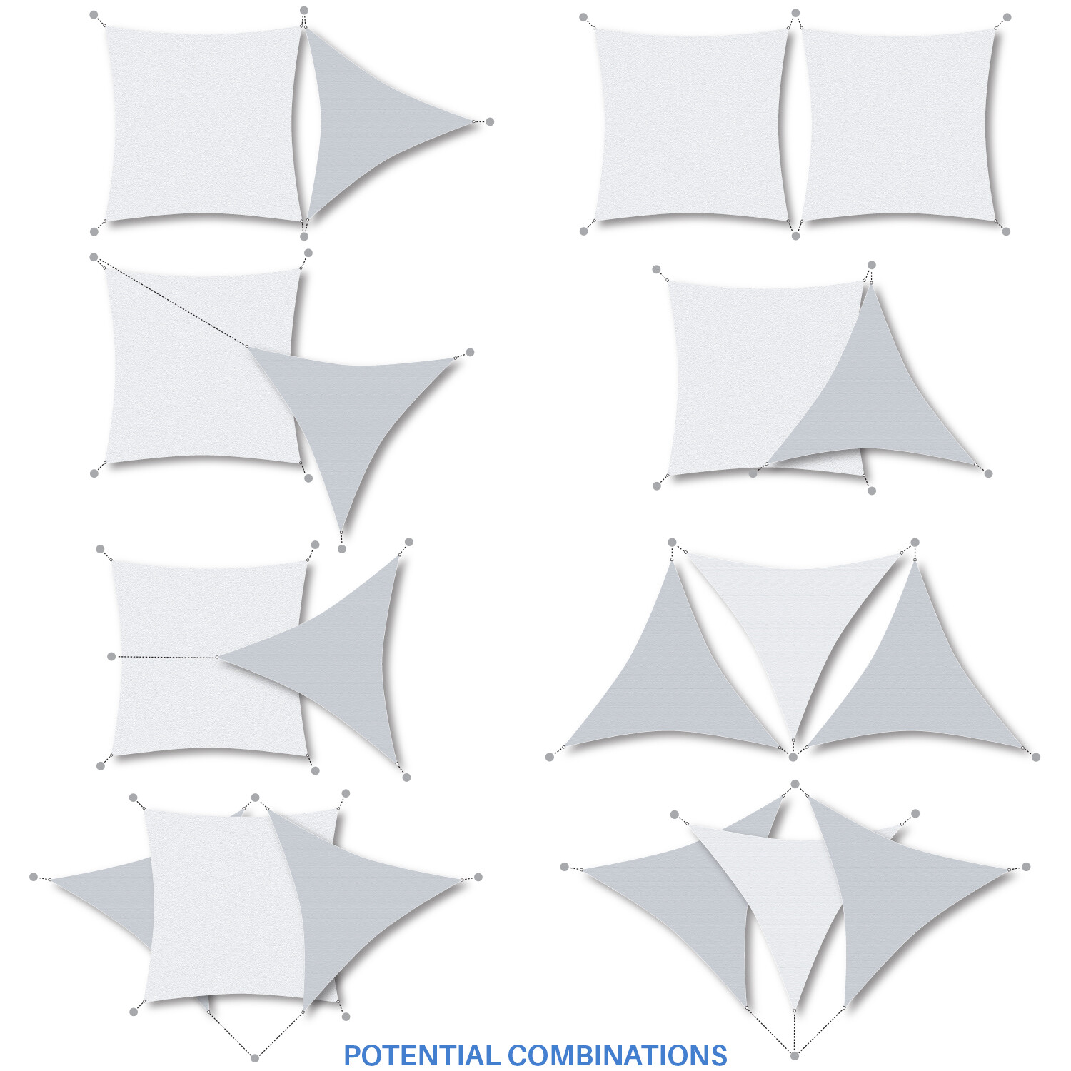 20-29 FT Shade Sail Rectangle Sand Sun Canopy Cover w/ Steel Wire Garden Outdoor