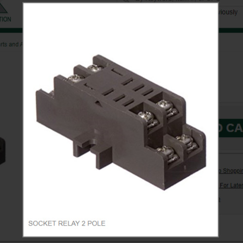 SOCKET RELAY 2 POLE #9101083-01
