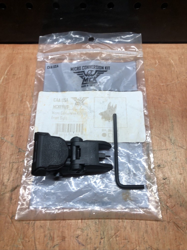 CAA MCKFL MCKFBUS BLACK Front Flip Back Up Sight NOS MICRO CONVERSION JB