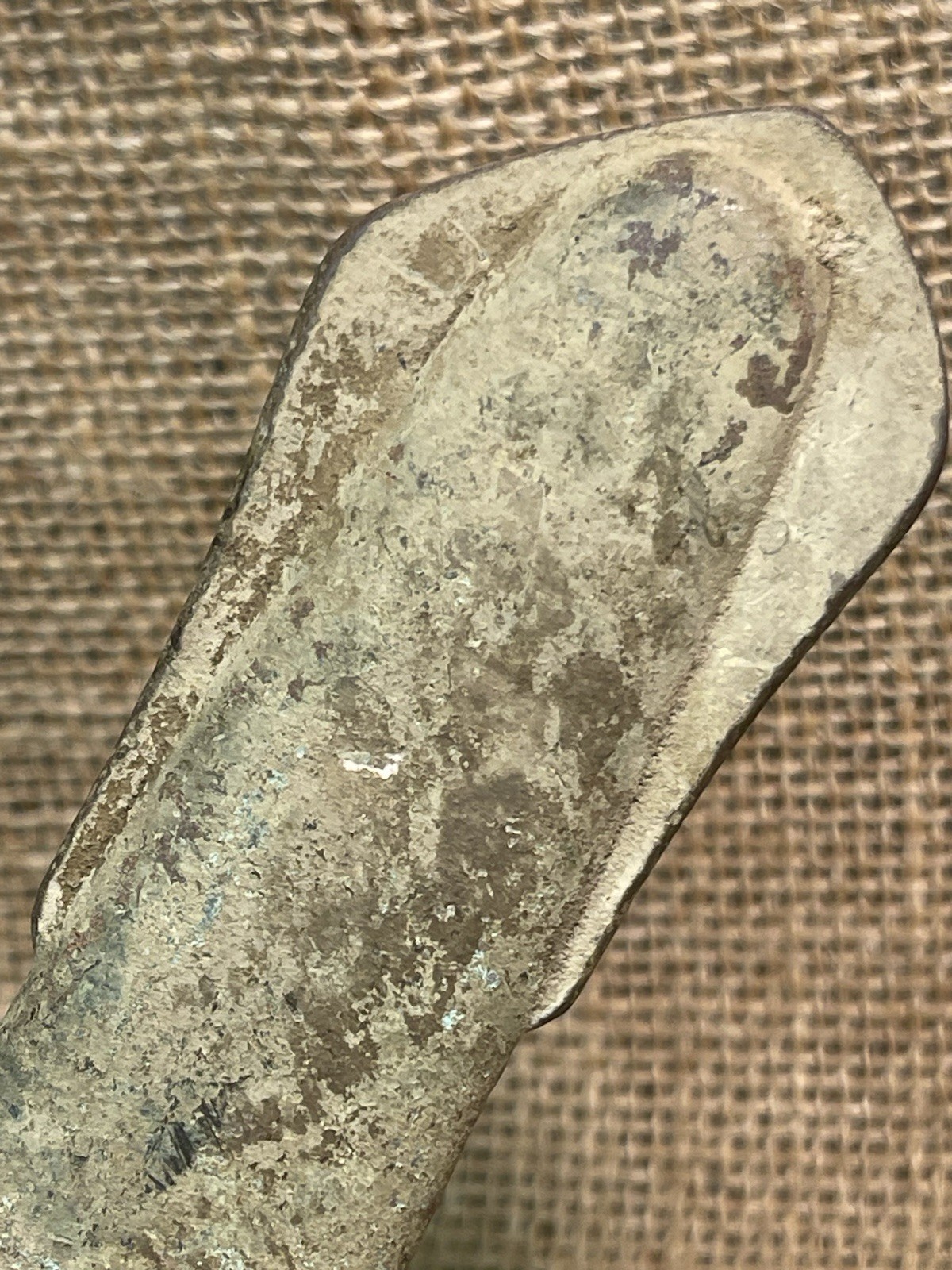 Dug Civil War Brass Foot Officers Or Staff Officers Sword Drag Heavily Used Worn