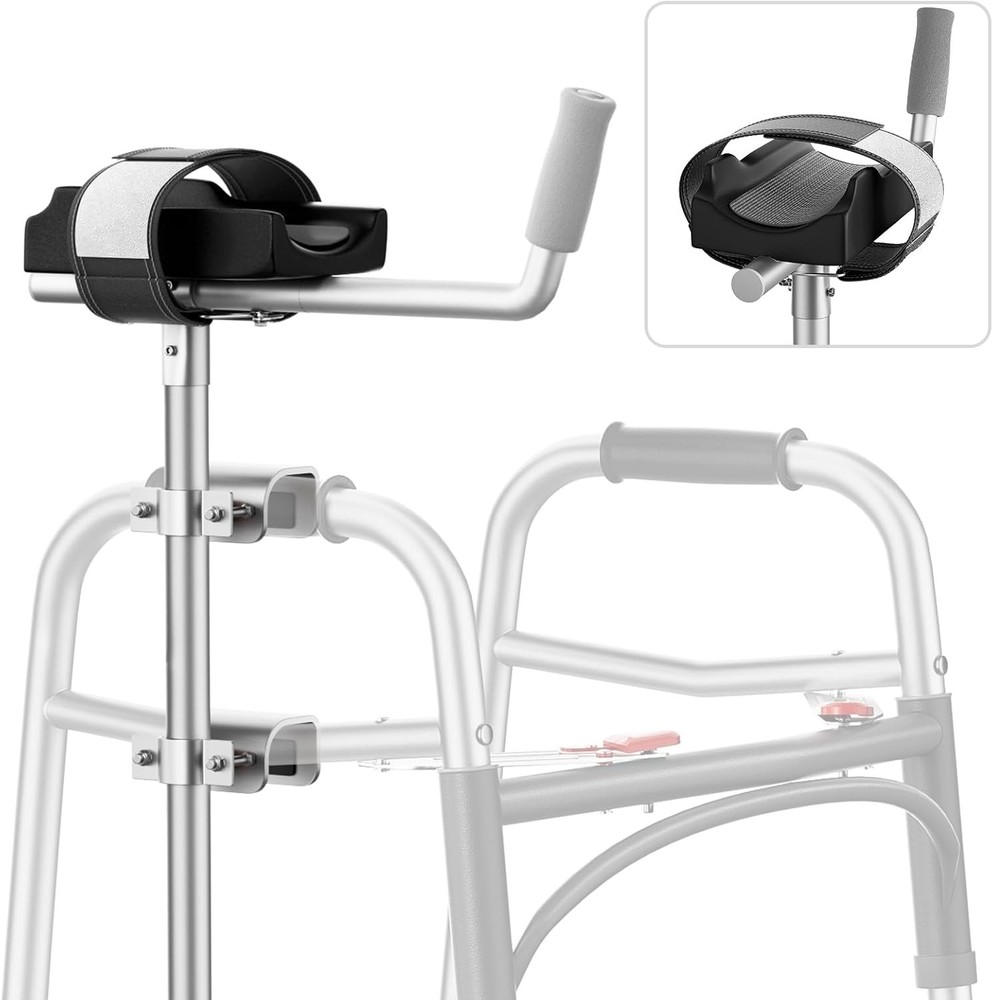 Walker Platform Attachment – Adjustable Height & Padded Armrest