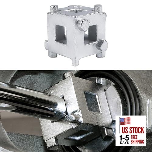Car Cube Brake Caliper Compression Tool, Steel Brake Caliper Compression Silver