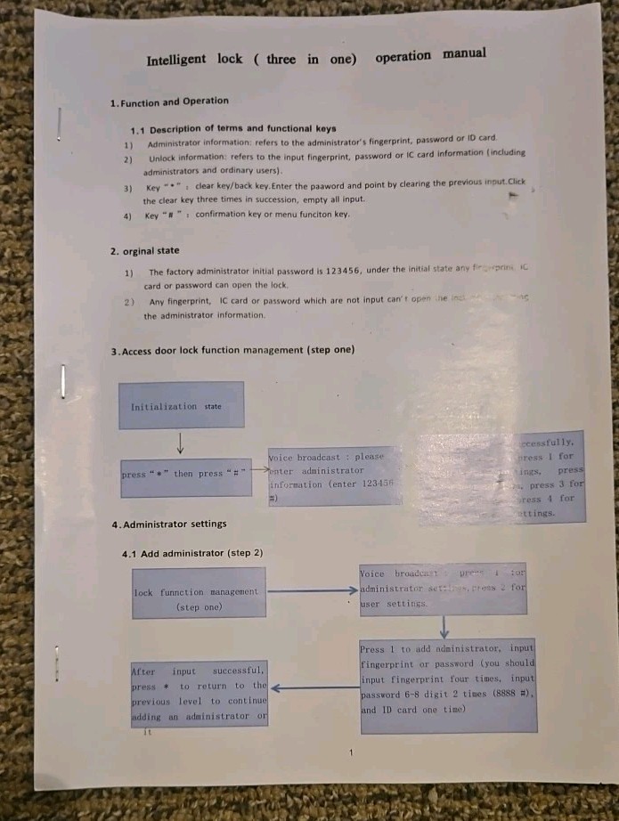 Smart Lock Intelligent Lock (Three In One)