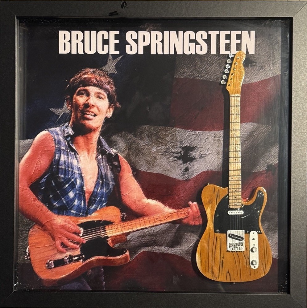 Bruce Springsteen 12”x12” Shadow Box Frame Tribute