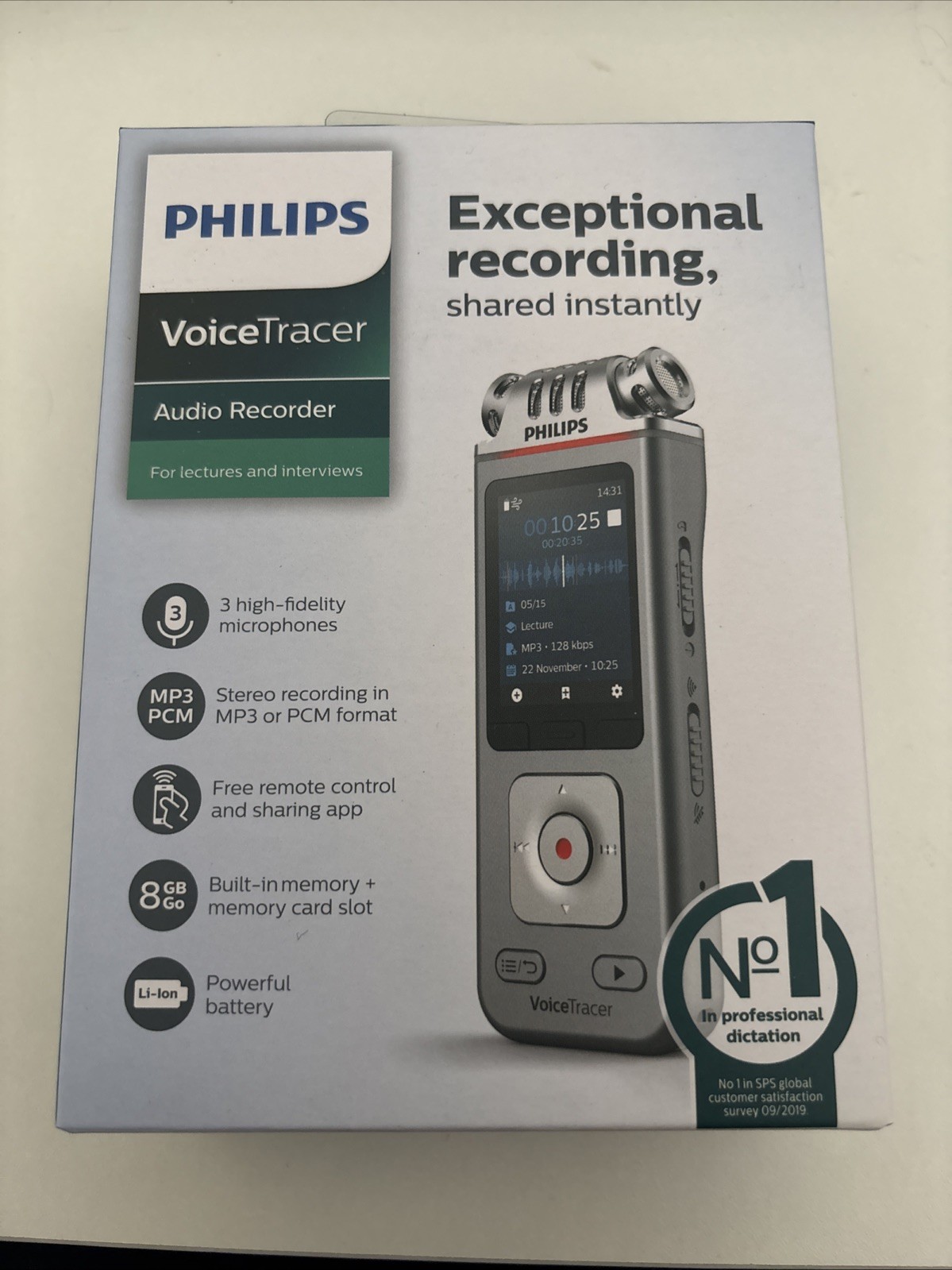 Philips VoiceTracer DVT4110 Audio Recorder