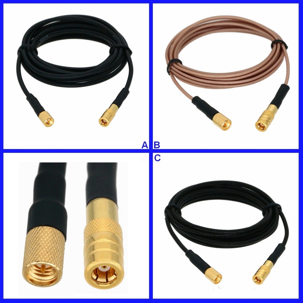 10-32 Microdot to SMB Cable Accelerometer Microphone Tacho Probe Vibration Sound