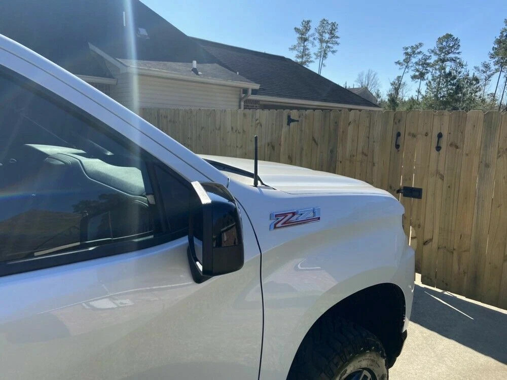 7" Short Black Rubber Antenna Mast Radio AM/FM for Chevrolet Silverado 2006-2025