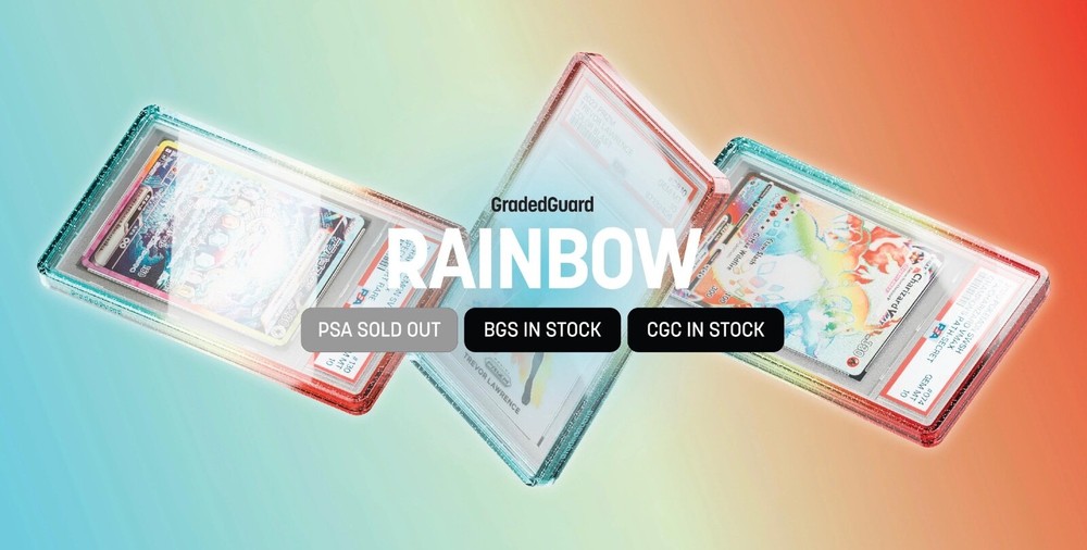 GradedGuard PSA Graded Card Case Guard Protector RAINBOW Limited Edition