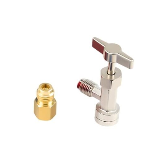 Self-Sealing Can Tap, Refrigerant Can Opener with Tank Adapter for 1/4" R134a