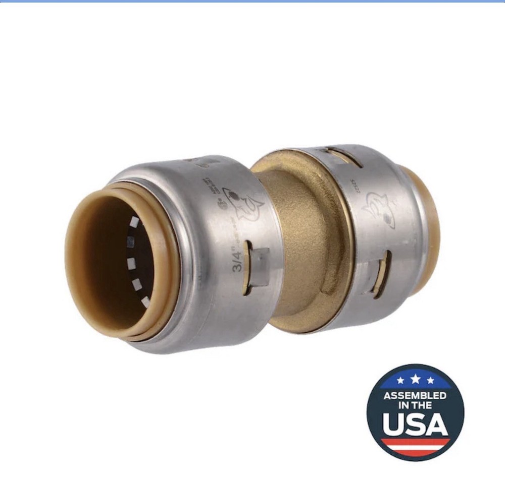 sharkbite 3/4 Push To Connect Pex, Copper, Cpvc, Pe-rt