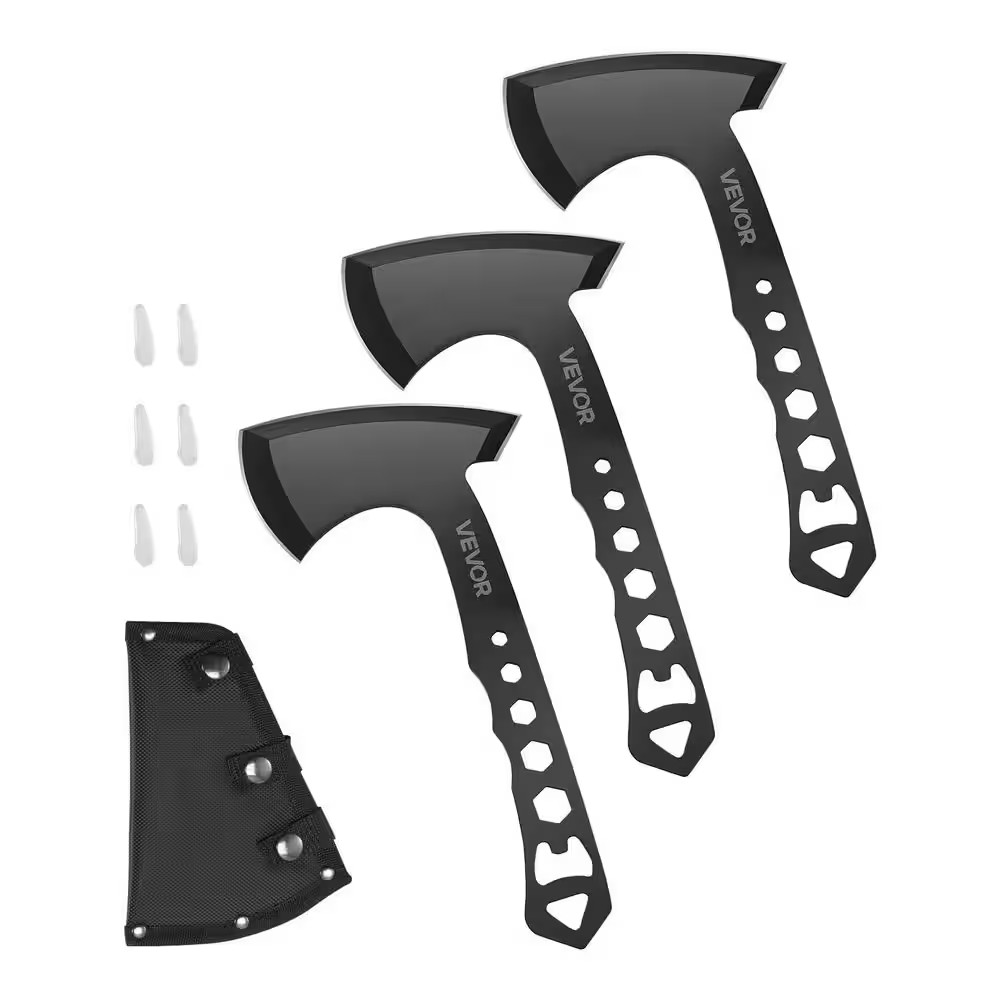 Throwing Axes and Tomahawks, 3-Pack Axe Throwing Hatchet Set, Multi-Functional H