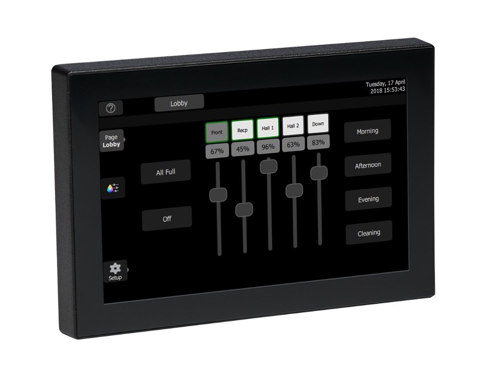 ETC ETS DMX Wall Mount Touch Screen Controller - Black