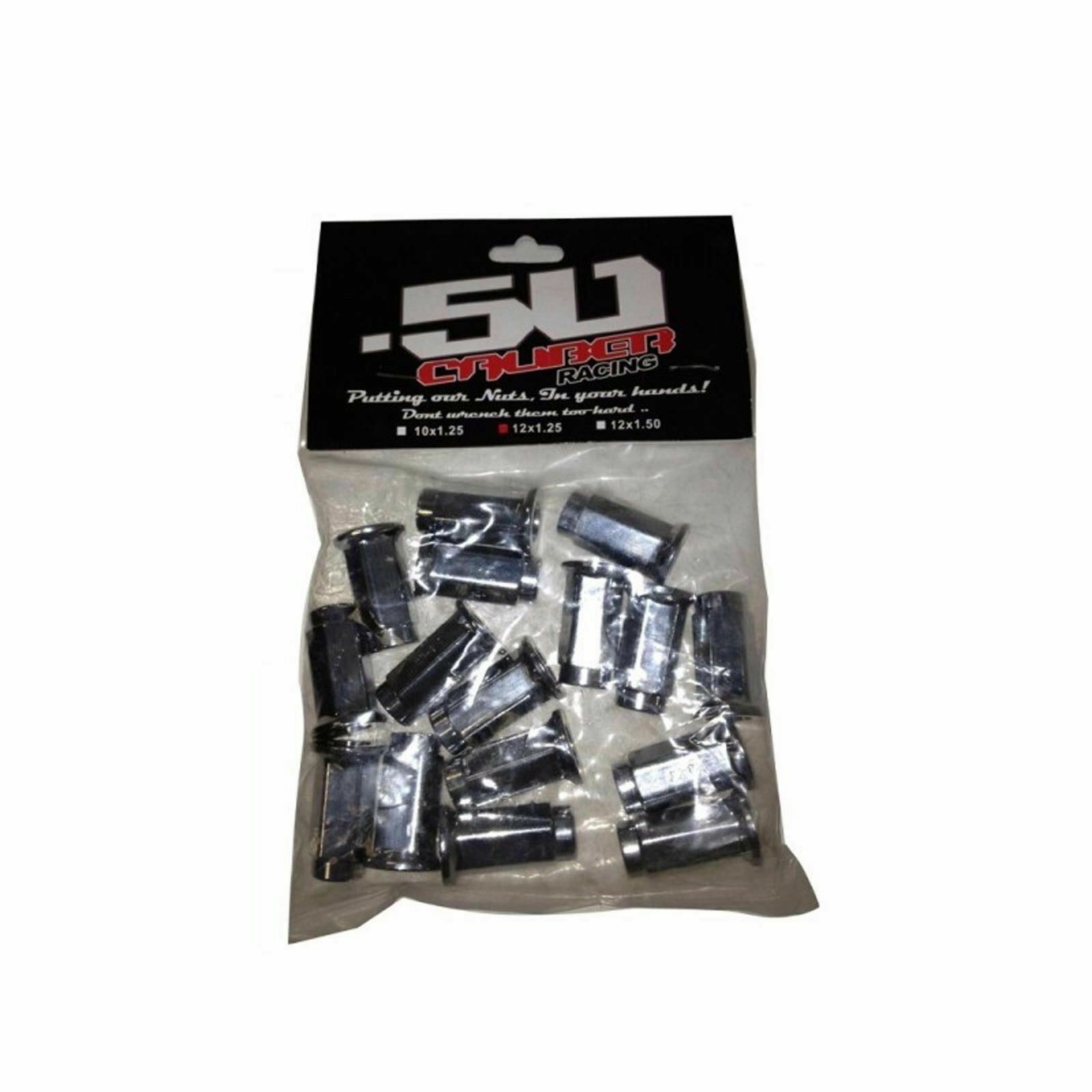 16 Pack - Flat Lug Nuts 12x1.5 17mm Hex Chrome RZR XP1000 S 900 1000 Maverick X3