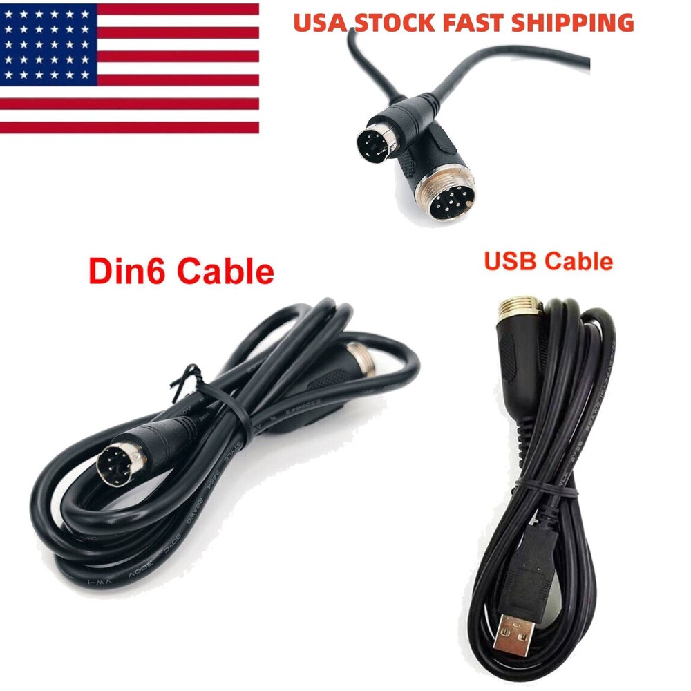 USA For Thrustmaster TH8A Connection Din6-USB Cable Adaptation Fit TSSH TSSH+