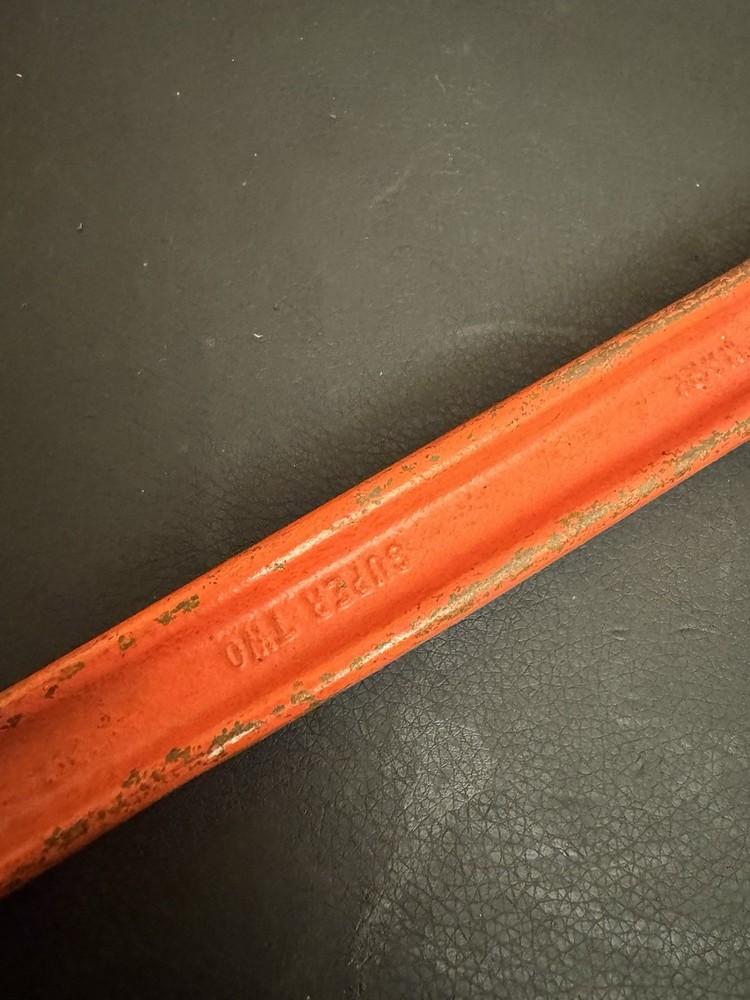 Ridgid Super Two compound leverage pipe wrench Made in USA