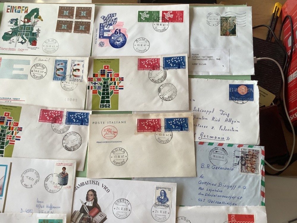 Italy collection postal covers 18 items Ref A2037