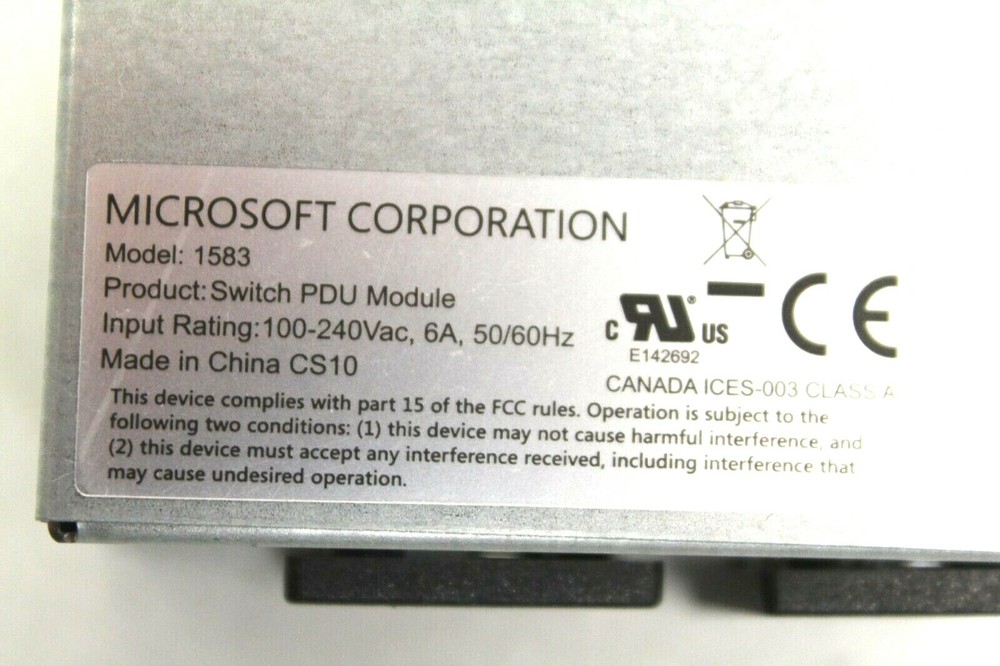 739529-001 ASSY, WCS Switch PDU Module MICROSOFT MODEL 1583 NEW KIT