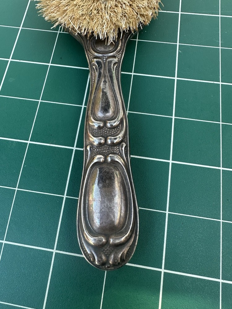 Vintage 835 German Silver Dressing Table Vanity Brush W/ Monogram