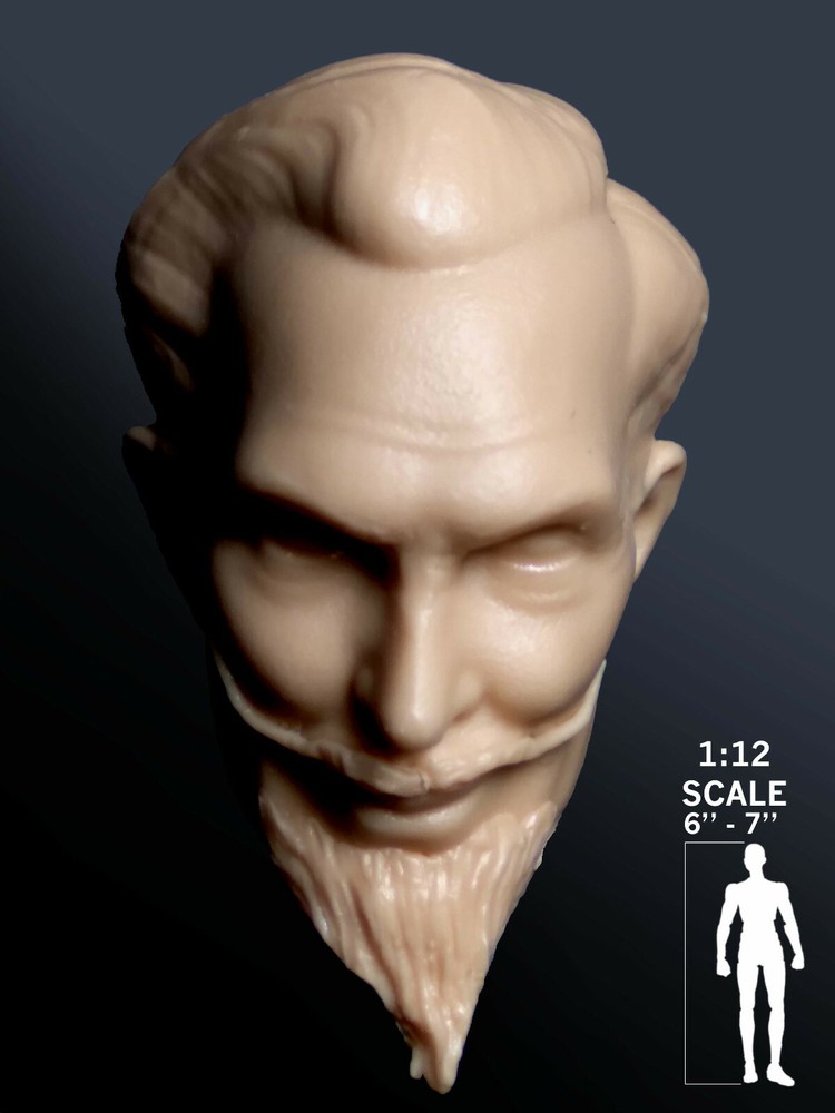 Star Wars Old Jedi Don-Wan Custom Head Cast Only 1:12th or 6-7" scale