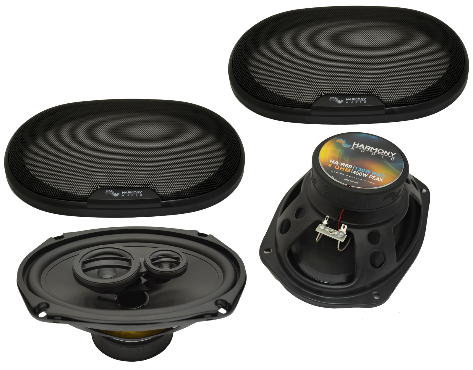 Fits Dodge Ram Truck 2500/3500 2003-2005 OEM Speaker Upgrade Harmony Speakers