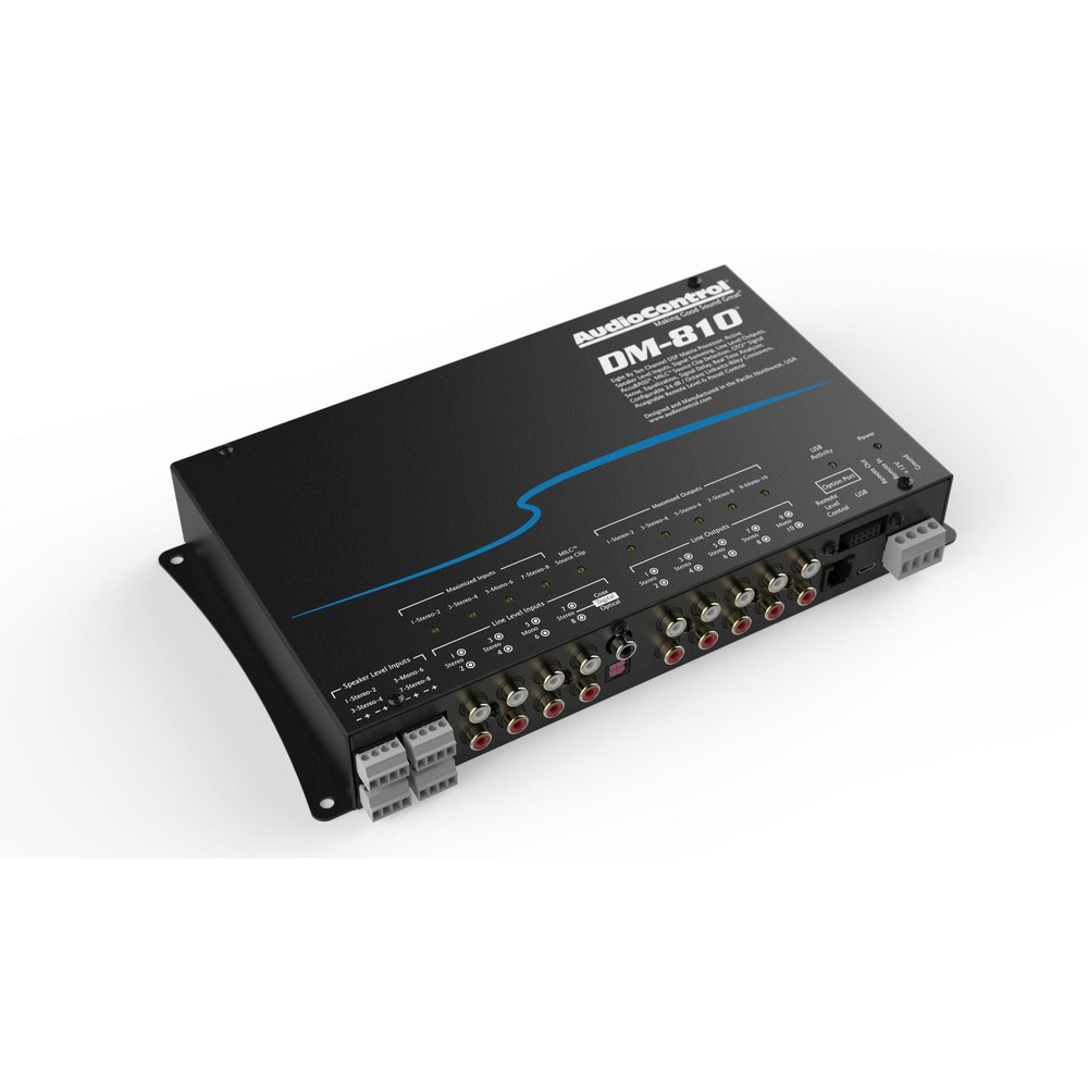 AudioControl DM-810 8 Input 10 Output DSP Matrix Processor and ACR-3 Dash Remote