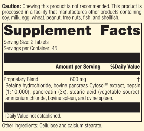Standard Process - Zypan - 90 Tablets