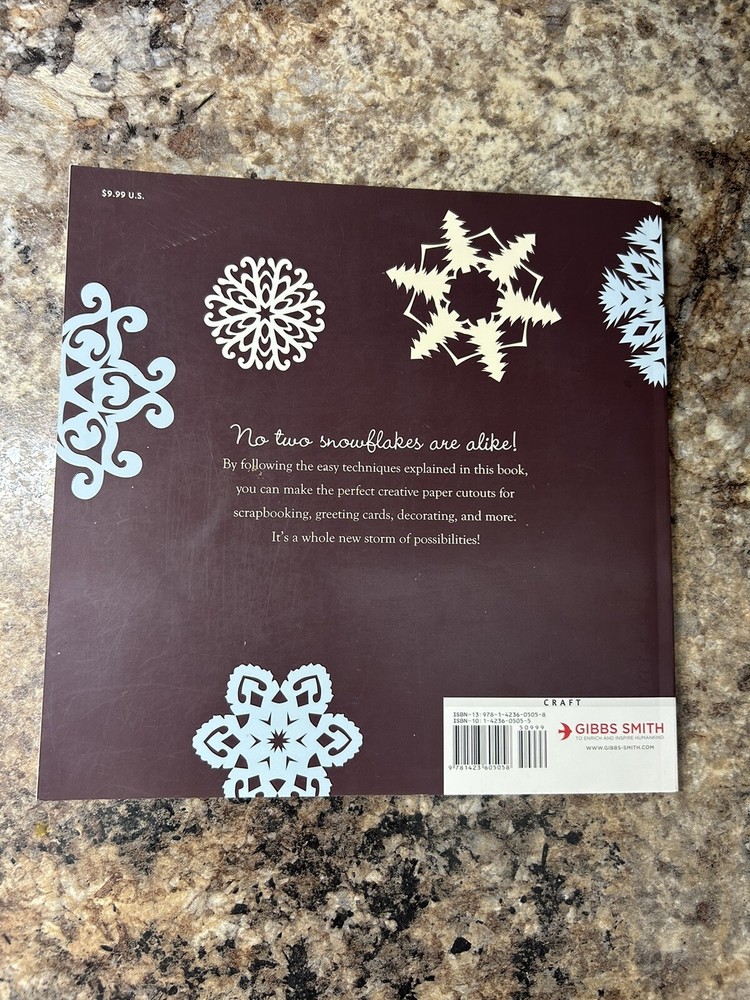 SNOWFLAKES Book Creative Paper Cutouts Techniques For Scrapbooks• Decorating