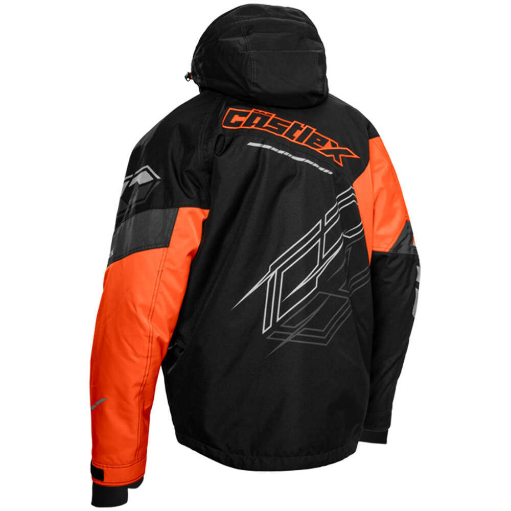 Castle X Code G2 Snowmobile Jacket - Orange/Black/Silver