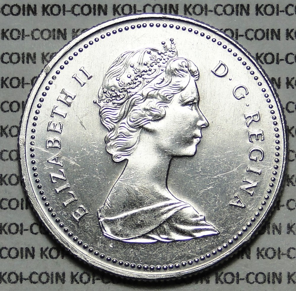Canada 1985 50c half dollar coin lightly circulated