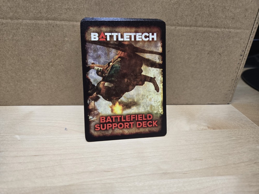 Battletech Mercenaries Kickstarter Box Set Battlefield Support Deck Cards
