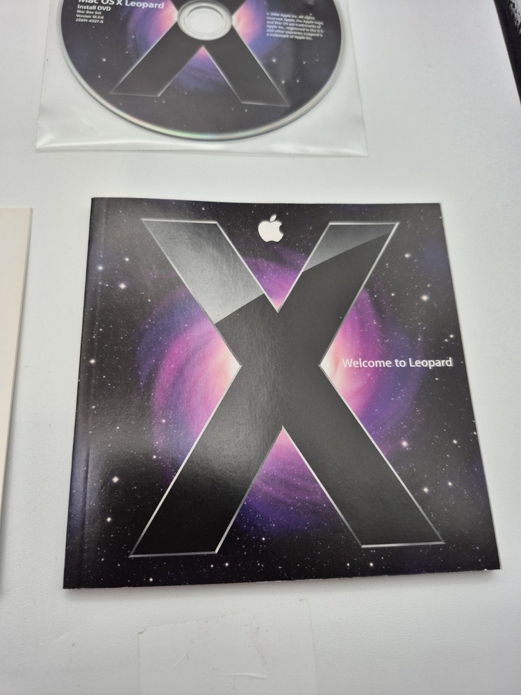 Apple Box Set OS X Leopard, iLife, iWork MB997Z/A 2009 Complete
