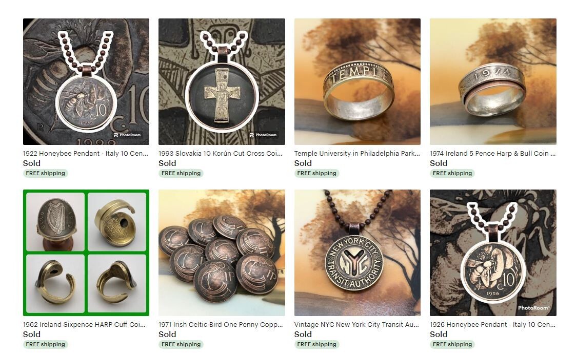 Unique 1861 Confederate States Coin Ring Size 11.5 - Civil War Reenactment