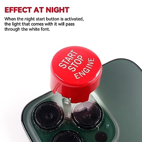 Red Engine Start Stop Switch Push Button Replace Cover for BMW 1 2 3 4 5 6 7