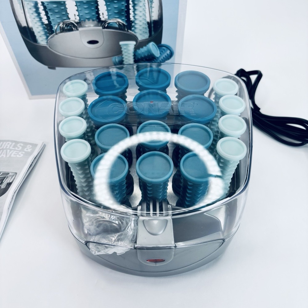 Conair Compact Multi-Size Hot Rollers, Blue