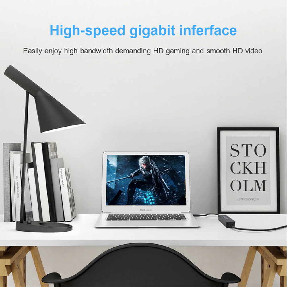 USB 3.0 Gigabit Ethernet LAN RJ45 1000Mbps Network Adapter For Windows PC LOT