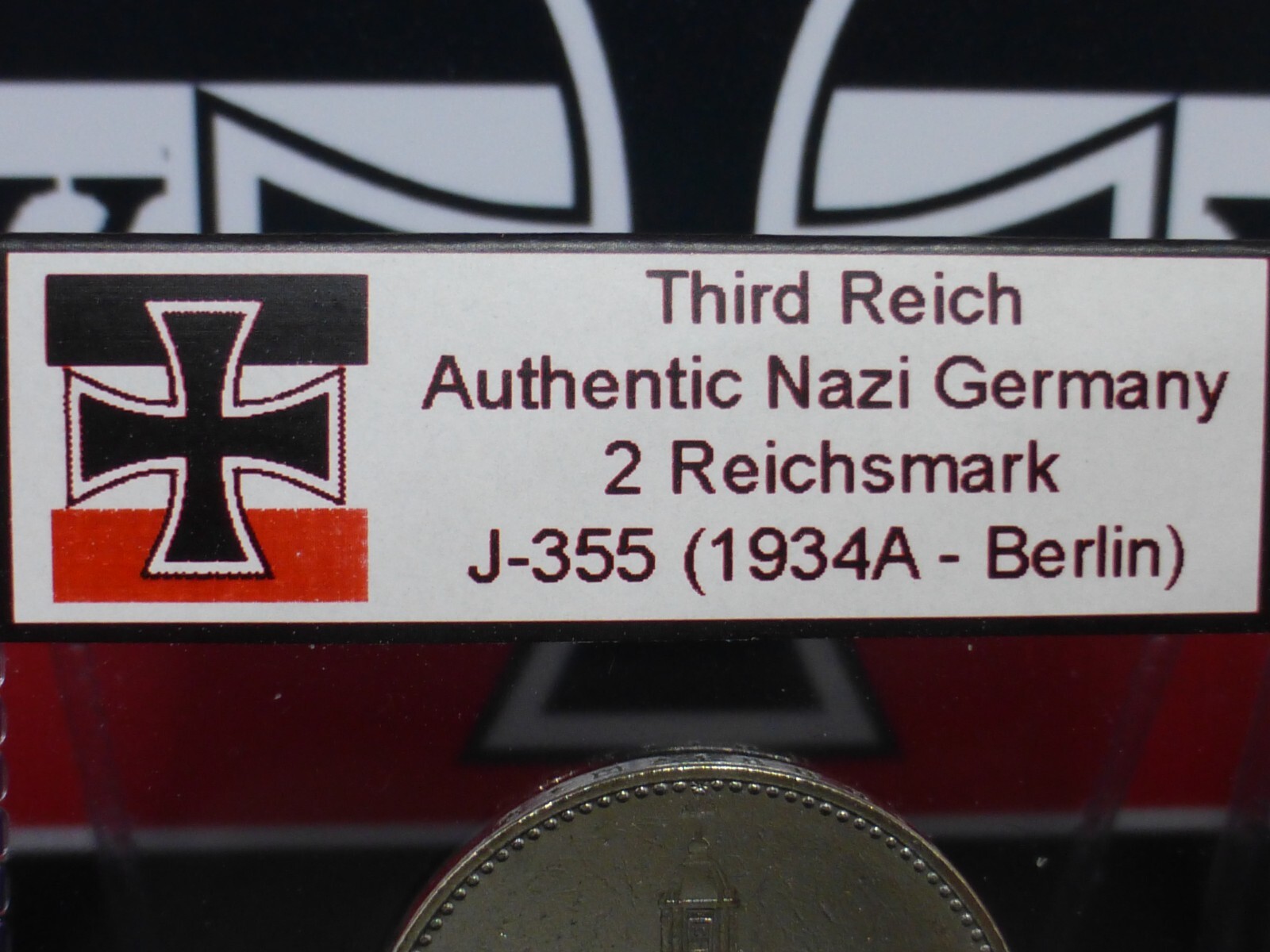 Nazi Silver Coin 1934A 2 Reichsmark Potsdam Church Beautiful Third Reich Germany