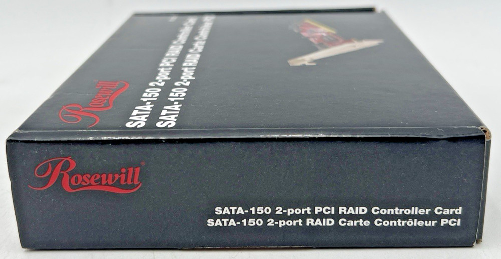 (2) ROSEWILL RC-201 SATA-150 PCI RAID CONTROLLER CARD 2-PORT