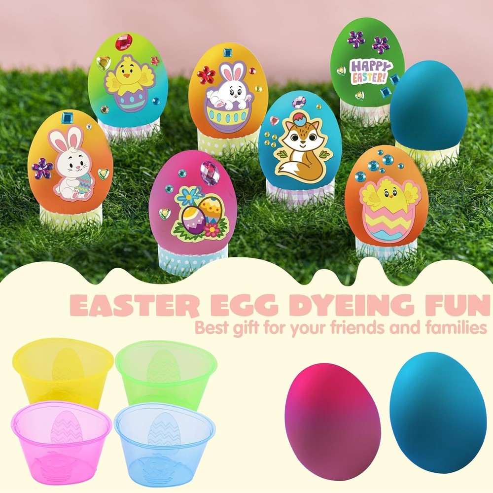 Klever Kits 20Pcs DIY Easter Egg Decorating Kit, Dye Kit with Gradient Color Tab