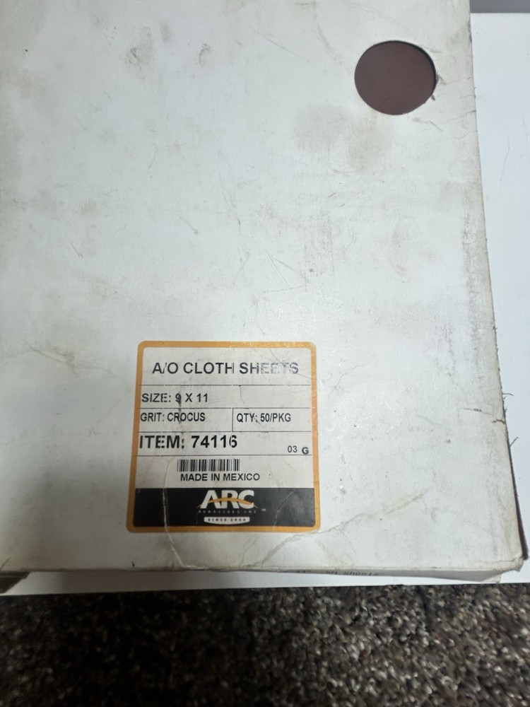 ARC ABRASIVES 74116, 50 Sheets