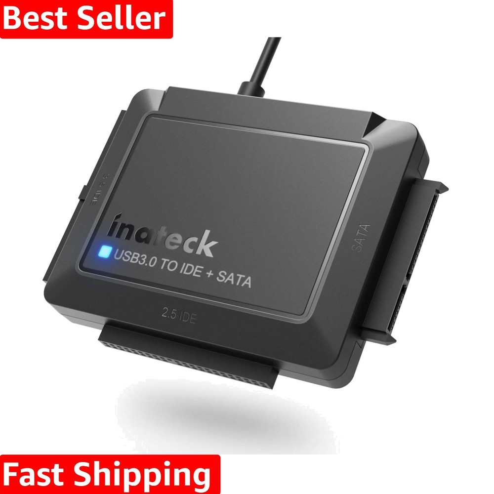 Compact USB 3.0 Hard Drive Reader - Connect 2 Drives Simultaneously with Ease