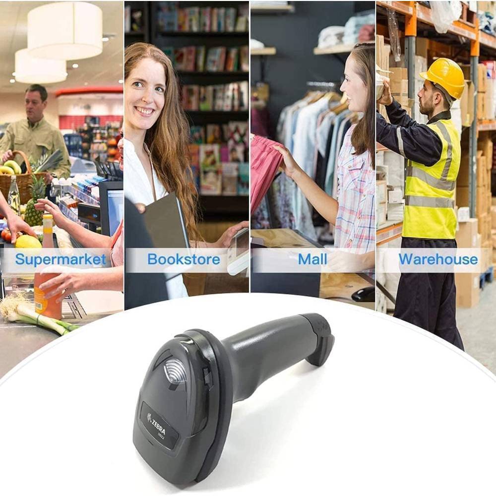 Zebra DS4608-SR00007ZZCN Standard Range 1D 2D Handheld Wired Barcode Scanner