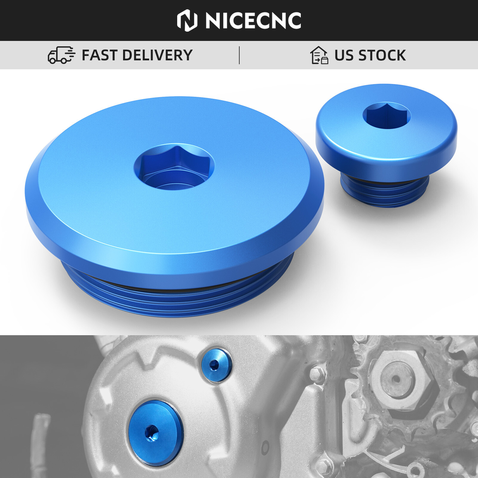 Crankcase Cover Plug Cap For Yamaha GRIZZLY 550 700 RAPTOR 700R RHINO 700 ATV