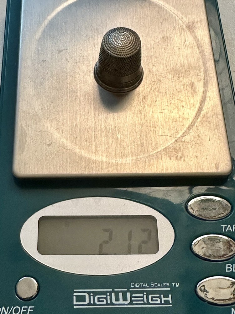 Vintage Sterling Silver Thimble 8